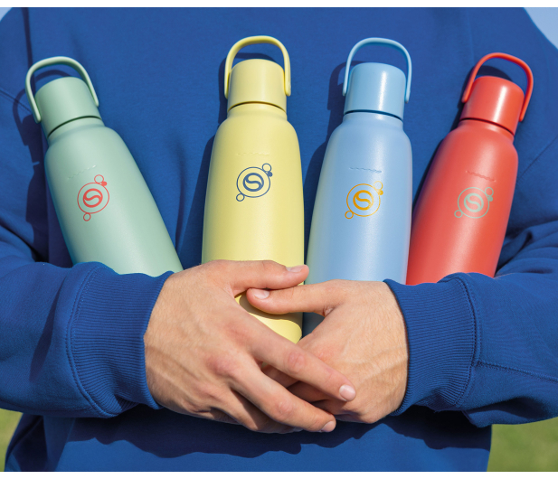 SodaStream Butelka termiczna Fizz&Go w kolorze pomarańczowym 0,9l - 1533421 - zdjęcie 4